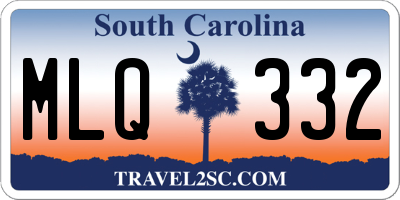 SC license plate MLQ332