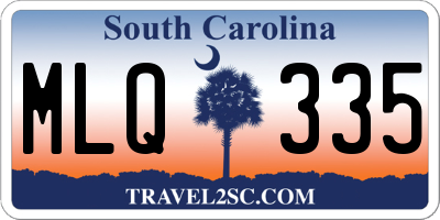 SC license plate MLQ335