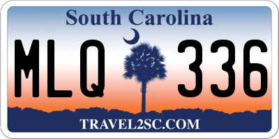 SC license plate MLQ336