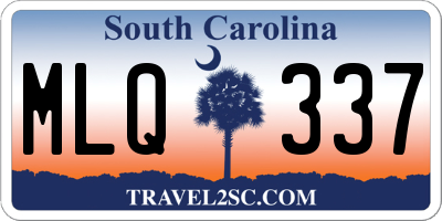 SC license plate MLQ337