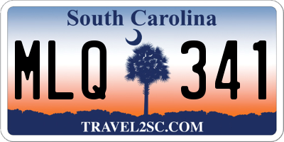 SC license plate MLQ341