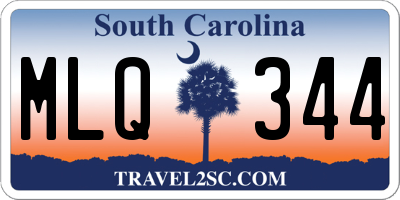 SC license plate MLQ344