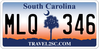SC license plate MLQ346