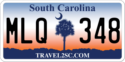 SC license plate MLQ348