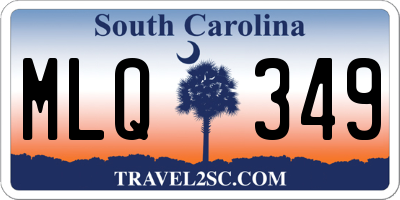 SC license plate MLQ349