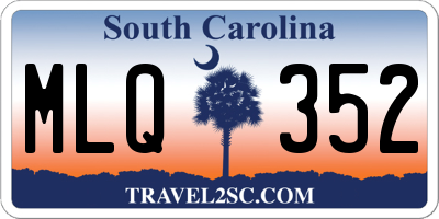 SC license plate MLQ352