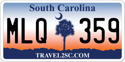 SC license plate MLQ359