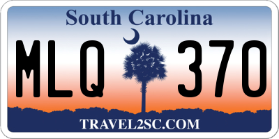 SC license plate MLQ370