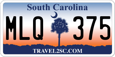 SC license plate MLQ375