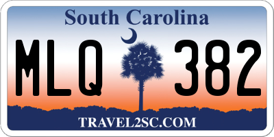 SC license plate MLQ382