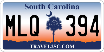 SC license plate MLQ394