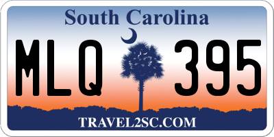 SC license plate MLQ395
