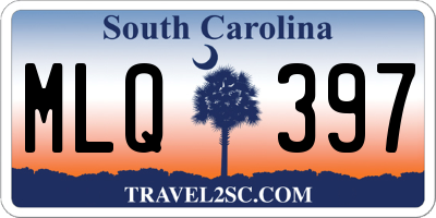 SC license plate MLQ397