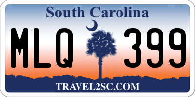 SC license plate MLQ399