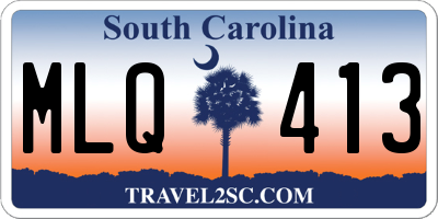 SC license plate MLQ413
