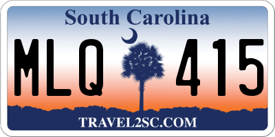 SC license plate MLQ415