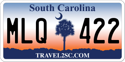 SC license plate MLQ422