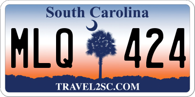 SC license plate MLQ424