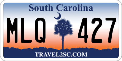 SC license plate MLQ427