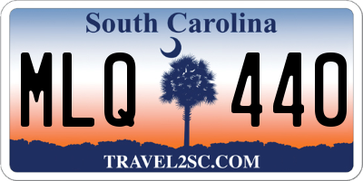 SC license plate MLQ440