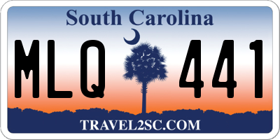 SC license plate MLQ441