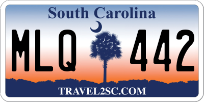SC license plate MLQ442
