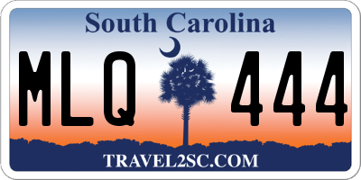 SC license plate MLQ444