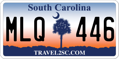 SC license plate MLQ446