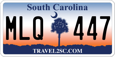 SC license plate MLQ447