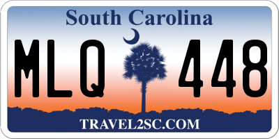 SC license plate MLQ448