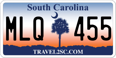 SC license plate MLQ455