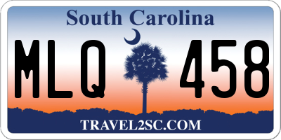 SC license plate MLQ458