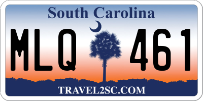 SC license plate MLQ461
