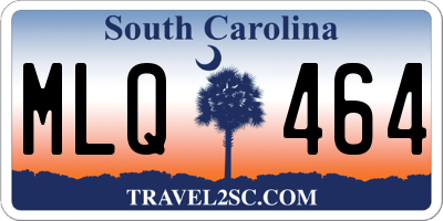 SC license plate MLQ464