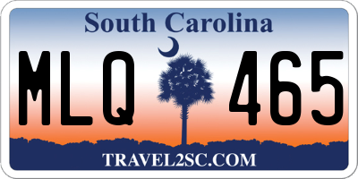 SC license plate MLQ465