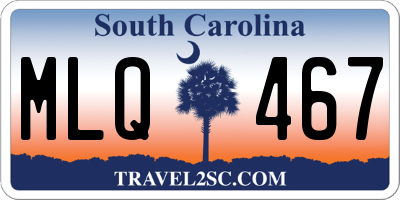 SC license plate MLQ467