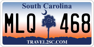 SC license plate MLQ468