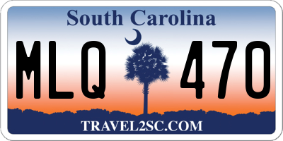 SC license plate MLQ470