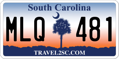 SC license plate MLQ481