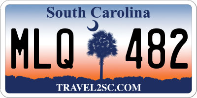SC license plate MLQ482