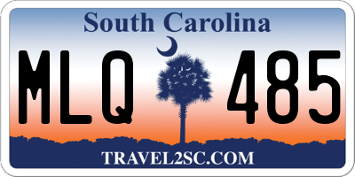 SC license plate MLQ485