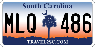 SC license plate MLQ486