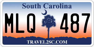 SC license plate MLQ487