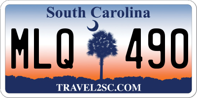 SC license plate MLQ490
