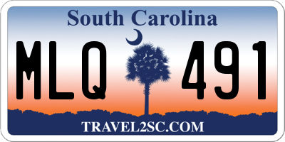 SC license plate MLQ491