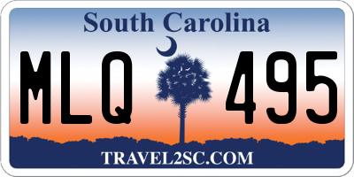 SC license plate MLQ495