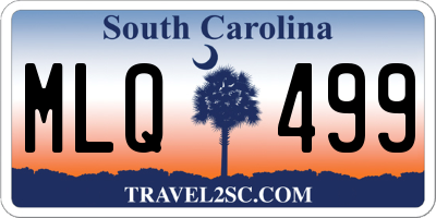 SC license plate MLQ499