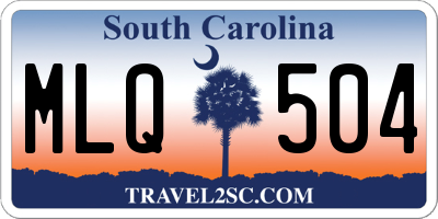 SC license plate MLQ504