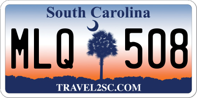 SC license plate MLQ508