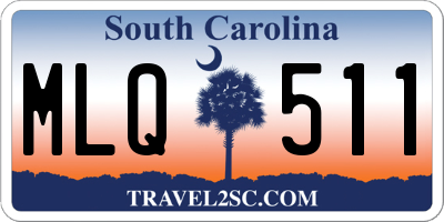 SC license plate MLQ511
